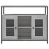 vidaXL Sideboard Grey Sonoma 100x35x80 cm Engineered Wood