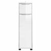 vidaXL Bathroom Cabinet with Shelf High Gloss White 30.5 x 30 x 101 cm