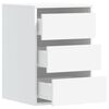 vidaXL Corner Chest of Drawers White 40x41x58 cm Engineered Wood