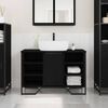 vidaXL Bathroom Sink Cabinet Black Oak 91 x 35 x 60 cm Engineered wood