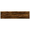 vidaXL Wall Shelves 4 pcs Smoked Oak 40x10x1.5 cm Engineered Wood