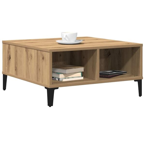 vidaXL Coffee Table Artisan Oak 60 x 60 x 30 cm
