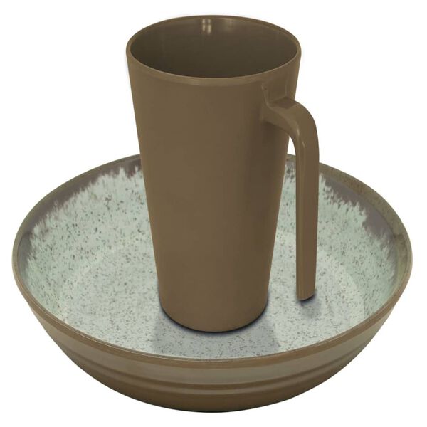 Eurotrail Tableware Rock 16 pcs Melamine Grey