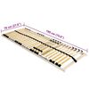 vidaXL Slatted Bed Base Brown 70 x 190 cm Solid beech wood