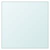 vidaXL Table Top Transparent 50x50 cm Tempered Glass