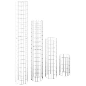 vidaXL Circular Gabion Raised Beds 4 pcs &Oslash;30x50/100/150/200 cm