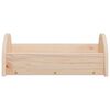 vidaXL Rabbit Hay Feeder 28x10x10 cm Solid Wood Fir