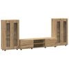 vidaXL TV Cabinet Set FLORIN 3 pcs Artisan Oak Engineered Wood