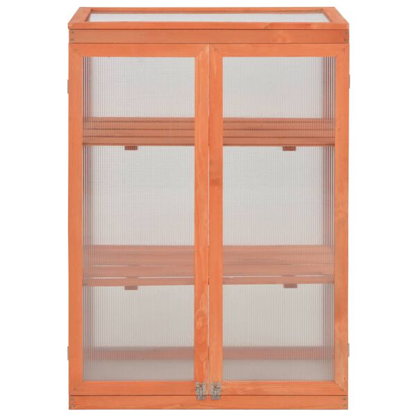 vidaXL Greenhouse Wood 75x47x109 cm