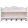 vidaXL Wall Mounted Coat Rack White 50x10x30 cm Wood