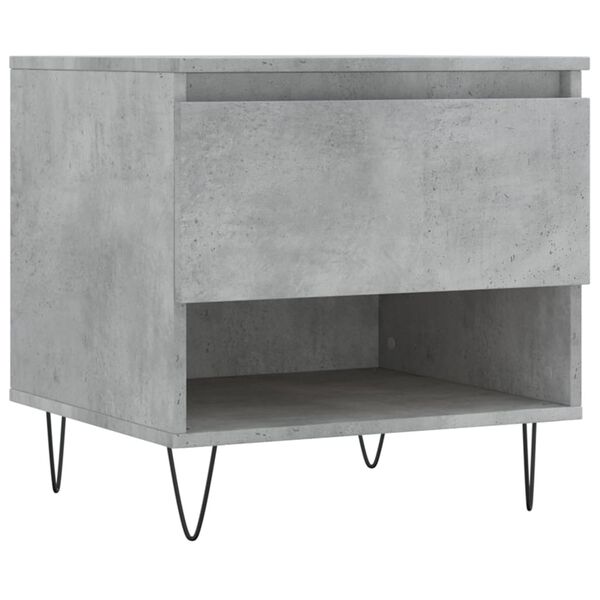 vidaXL Coffee Table Concrete Grey 50x46x50 cm Engineered Wood