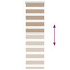 vidaXL Zebra Blind Sand Brown 40x100 cm Fabric Width 35.9 cm Polyester