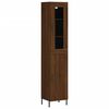 vidaXL Highboard Brown Oak 34.5x34x180 cm Engineered Wood