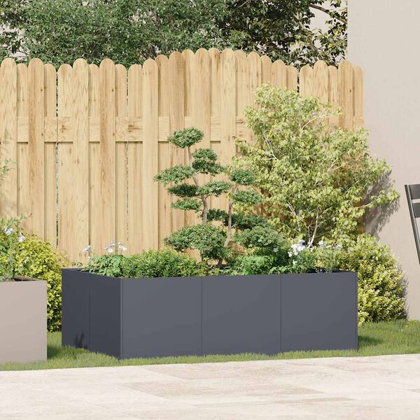 vidaXL Planter Anthracite 120x80x40 cm Steel