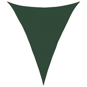 vidaXL Sunshade Sail 160 g/m&sup2; Dark Green 5x7x7 m HDPE