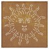 vidaXL Garden Wall Decoration 55x55 cm Corten Steel Sun Design