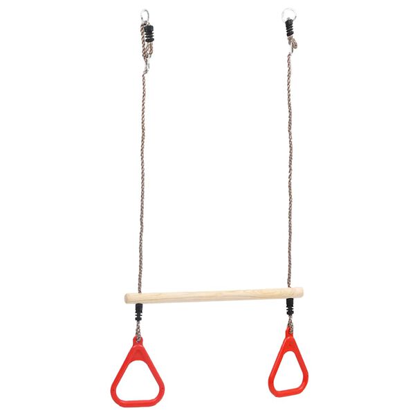 vidaXL Trapeze Swing Bar with Rings