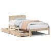 vidaXL Bed Frame with Drawers without Mattress 90x190 cm Single