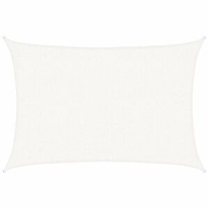 vidaXL Sunshade Sail 160 g/m&sup2; White 2x2.5 m HDPE