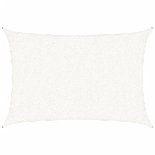 vidaXL Sunshade Sail 160 g/m&sup2; White 2x2.5 m HDPE