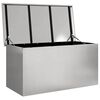 vidaXL Outdoor Storage Box Silver 100 x 50.5 x 50 cm Steel