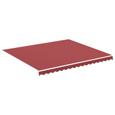 vidaXL Replacement Fabric for Awning Burgundy Red 4x3.5 m
