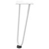 vidaXL Hairpin Legs for Coffee Table 4 pcs White 30 cm Solid Steel