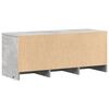 vidaXL TV Cabinet with LED Concrete Grey 97x34x40 cm Engineered Wood