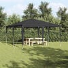 vidaXL Party Tent Anthracite 400 x 400 x 266 cm Polyethylene and Steel