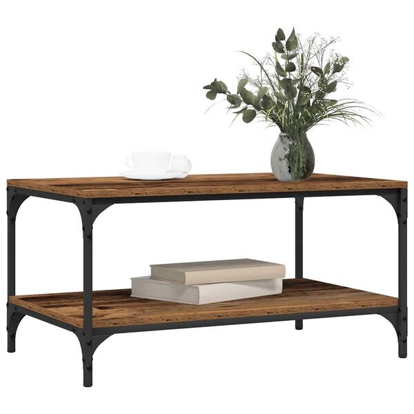 vidaXL Coffee Table Old Wood 80 x 50 x 40 cm Engineered Wood