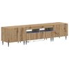 vidaXL 3 Piece LED TV Cabinet ZWOLLE Artisan Oak Engineered Wood