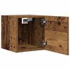 vidaXL Wall Mounted TV Cabinet Smoked Oak 30.5x30x30 cm