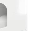 vidaXL Cat House Gloss White 51 x 30 x 52 cm Engineered Wood