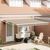 vidaXL Retractable Awning Beige 400 x 300 cm Polyester and Aluminium