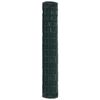 vidaXL Euro Fence Green 1.5 x 10 m PVC-coated iron