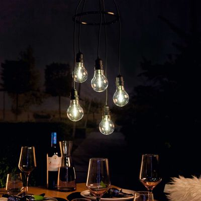Luxform Battery LED Hanging Lamp with 5 Drop Hubble