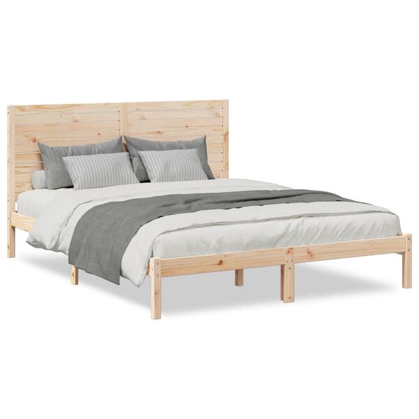 vidaXL Extra Long Bed Frame without Mattress 160x210 cm Solid Wood