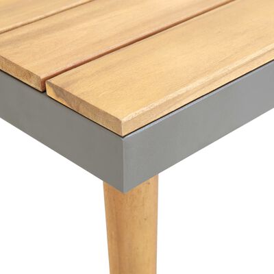 vidaXL Garden Coffee Table 60x60x31.5 cm Solid Acacia Wood