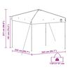 vidaXL Pop-up Canopy Tent Green 250 x 250 cm Fabric