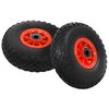 vidaXL Sack Truck Wheels 4 pcs Solid PU 3.00-4 (260x85)