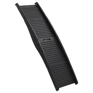 vidaXL Dog Ramp | Black | Plastic | Folding | Foldable | Dog Ramp | Rectangular