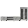 vidaXL TV Cabinet Set with Drawer FLORIN Concrete Grey Engineered Wood
