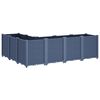 vidaXL Garden Planter Blue Grey 160x120x53 cm PP