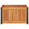 vidaXL Garden Planter 45x30x27.5 cm Solid Wood Acacia and Steel