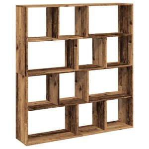 vidaXL Book Cabinet Old Wood 132x29x141,5 cm Engineered Wood