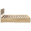 vidaXL Bed Frame with Drawer Sonoma Oak 180 x 200 cm Engineered Wood