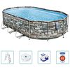 Bestway Power Steel Comfort Jet Series Pool Set Oval 610x366x122 cm