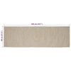 vidaXL Area Rugs Rectangular Natural and White 80 x 200 cm Jute