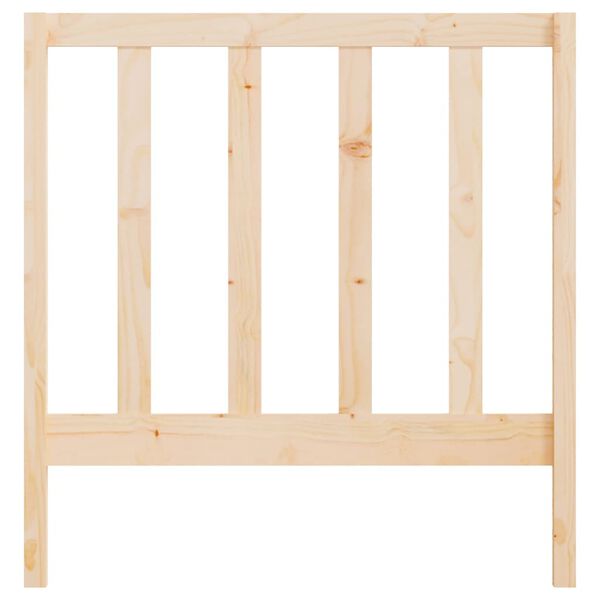 vidaXL Bed Headboard 106x4x100 cm Solid Wood Pine
