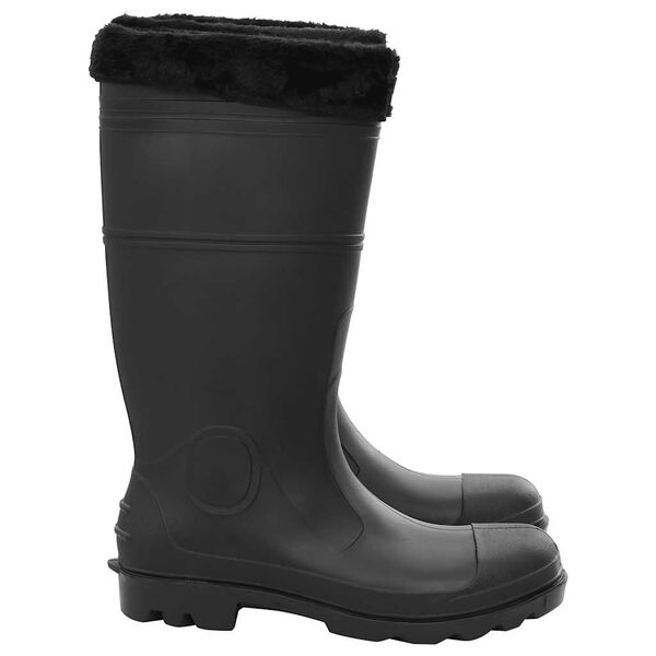 vidaXL Rian Boots with Removable Socks Black Size 46 PVC